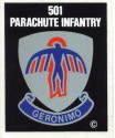 Army 501st Parachute Battalion Airborne Decal