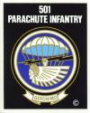 Army 501st Parachute Infantry Regiment Airborne Decal