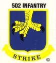 Army 502nd Infantry (Strike) Airborne Decal
