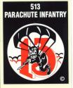 Army 513th Parachute Infantry Airborne Decal