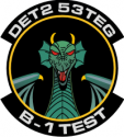 Detachment 2 53rd Test & Evaluation Group B-1  Decal
