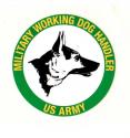 Army Military Working Dog Handler Decal      