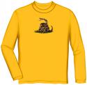 Don't Tread On Me, yellow long-sleeve T-Shirt FRONT