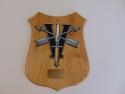 5th Special Forces Group Cut Out Legion all Metal Sign 7 x 7" on Plaque with Inf
