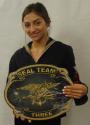 US NAVY SEAL TEAM Three (3)  all metal Sign 16" Round.