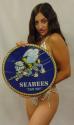 US NAVY CONSTRUCTION BATTALION SEABEES All Metal Sign 14" Round