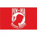 POW MIA (Red/White) Flag