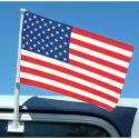 Heavy Duty Doulbe Sided USA Car Flag