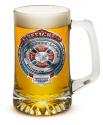 FIRE HONOR SERVICE SACRIFICE CHROME BADGE TANKARD