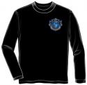Firefighter Fire Rescue, Service Before Self, black long-sleeve T-Shirt FRONT
