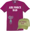 AIR FORCE DAD Letters Only White Imprint Gift Pack.  ALSO AVAILABLE IN: BLUE, CH