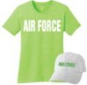 Air Force Full Front Gift Pack.  AVAILABLE ON: NEON ORANGE, NEON GREEN (as shown