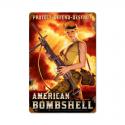 American Bombshell -  Vintage Metal Sign