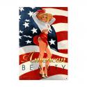 American Beauty Vintage Metal Sign