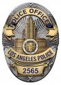 Los Angeles (Officer) Department Officer's Badge all Metal Sign with your badge 