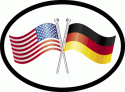 US-Germany Friendship Oval Decal