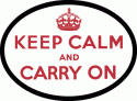UK  Keep Calm and Carry On Decal