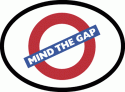 UK Mind the Gap Decal