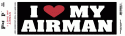 I Love My Airman Bumper Sticker 