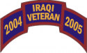 Iraqi Veteran Scroll 2004 2005 Decal     