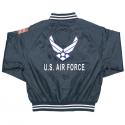 Air Force Direct Embroidered and Patch Satin Jacket Air Force Direct Embroidered and Patch Satin Jacket