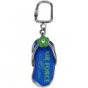 Air Force Mom Metal Flip Flop Key Chain