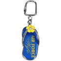 Air Force Wife Metal Flip Flop Key Chain