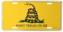 DONT TREAD ON ME LICENSE PLATE