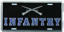 Army License Plate Infantry 