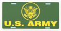 US ARMY CREST METAL LICENSE PLATE