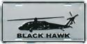  Army License Plate Blackhwak Helicopter 