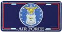 Air Force License Plate with Crest