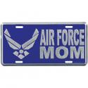Air Force License Plate Air Force Mom with Wing Logo 