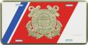 Coast Guard License Plate with Crest