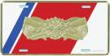 Coast Guard Coxswain Gold License Plate