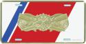 Coast Guard Coxswain Gold License Plate Coast Guard Coxswain Gold License Plate