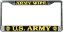 US Army Wife License Plate Frame