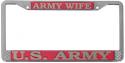 US Army Wife License Plate Frame