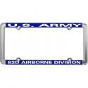 UNITED STATES ARMY 82D AIRBORNE DIVISION THIN RIM LICENSE PLATE FRAME