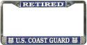 US Coast Guard Retired License Plate Frame 