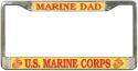Marine Dad License Plate Frame 