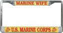 Marine Wife License Plate Frame 