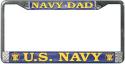 License Plate Frame US Navy Dad
