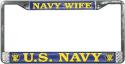 US Navy Wife License Plate Frame 