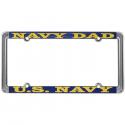 UNITED STATES NAVY DAD THIN RIM LICENSE PLATE FRAME