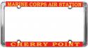 USMC AIR STATION CHERRY POINT LICENSE PLATE FRAME