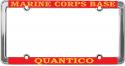 USMC BASE QUANTICO LICENSE PLATE FRAME