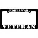 Korean War Veteran Auto License Plate Frame