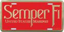 Semper Fi United States Marines License Plate