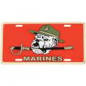 USMC Drill Sgt Bulldog License Plate 